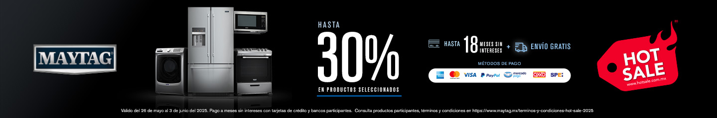 Hasta 30% OFF en productos seleccionados Maytag