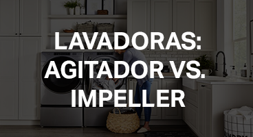 Lavadora con agitador o lavadora con impeller